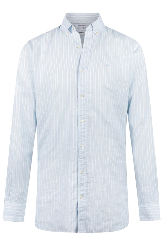 COTTON LINEN STRIPE SHIRT MM251 6001 11 2001 LIGHT BLUE